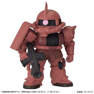 【童心】预订扭蛋 机动战士渣古排队造型摆件 夏亚专用扎古