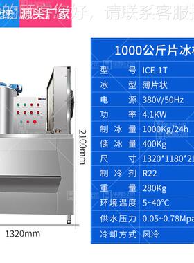 片冰机IC冰/E-ICE-1T1日T产12吨制机超市食品厂用冰片机厂家