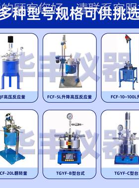 CF不锈钢高压反应化釜IYF台式微型高温氢J验罐实室小型电加热反应