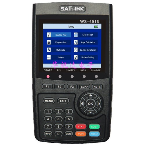 Satlink WS-6916 Satellite Meter Finder DVB-S/S2 HD高清寻星仪