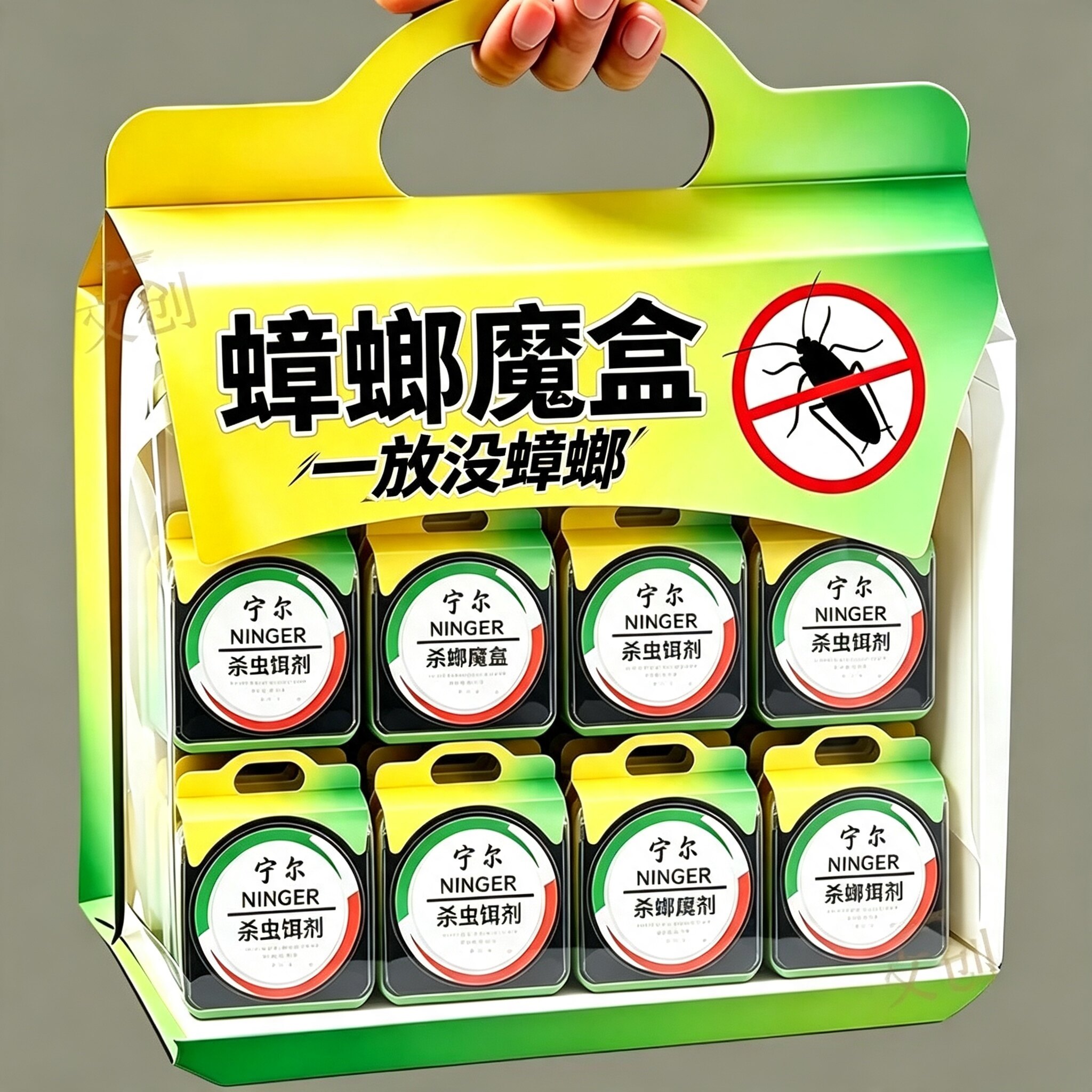 蟑螂魔盒诱捕强清除室内大小蟑螂