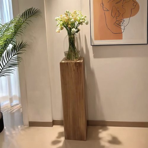 原木根雕民宿花架沙发边几
