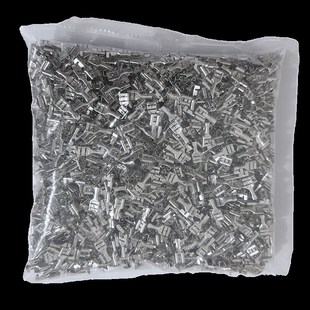 线耳O 6.3插簧0.5厚 接线端子 冷压端子 2000只黄铜镀铜锡 接插件