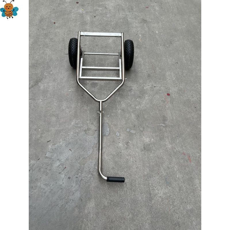 冲锋舟船头车橡皮艇钓鱼船船头小拉车与艉轮配合使用X充气船搬运