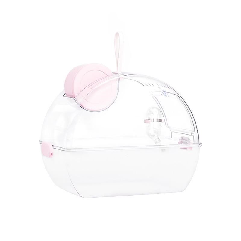 仓鼠笼子小型外带笼金丝熊外出笼子蜜外出包宠物箱V透明别墅大空