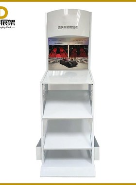 现货货架360i航空软包脚垫展架白色地毯收纳架汽车坐垫展示架