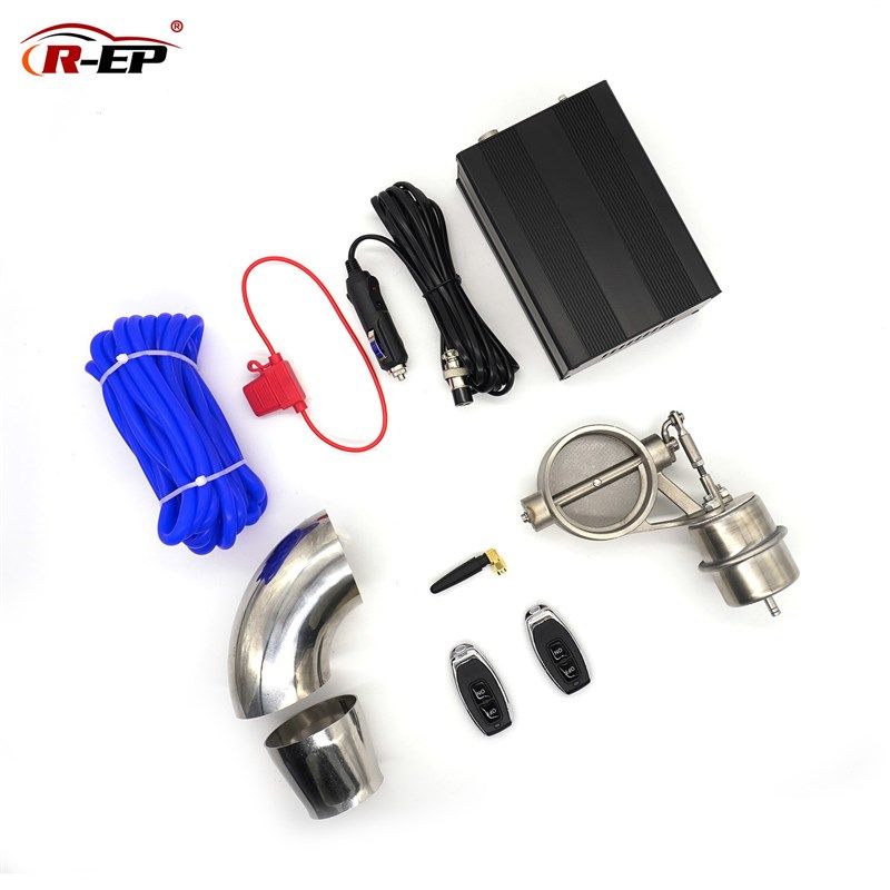 热销汽车遥控排气阀门51/63mxm常闭2.0/2.5inch自带真空泵阀门