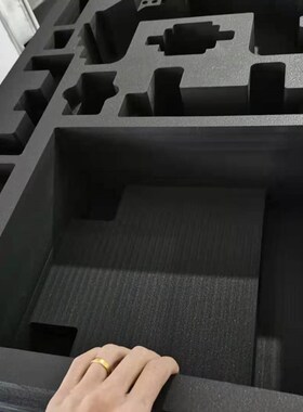 极速黑白色EgVA内衬定做工具箱内衬雕刻一体成型仪器箱航空箱内衬