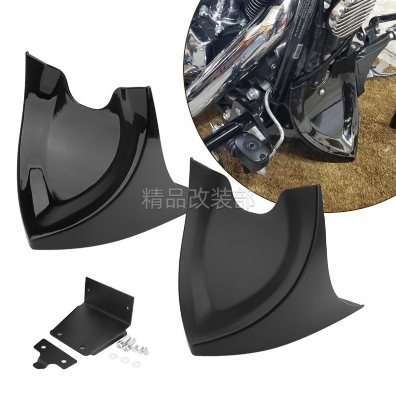 适用于哈雷883软尾突破者肥x仔豪雅改装发动车架下部保护罩导流罩