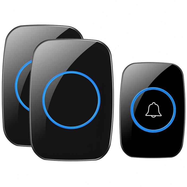 智能无线电门铃一拖二无LOGO家用门铃远距离智能遥控门铃呼叫器