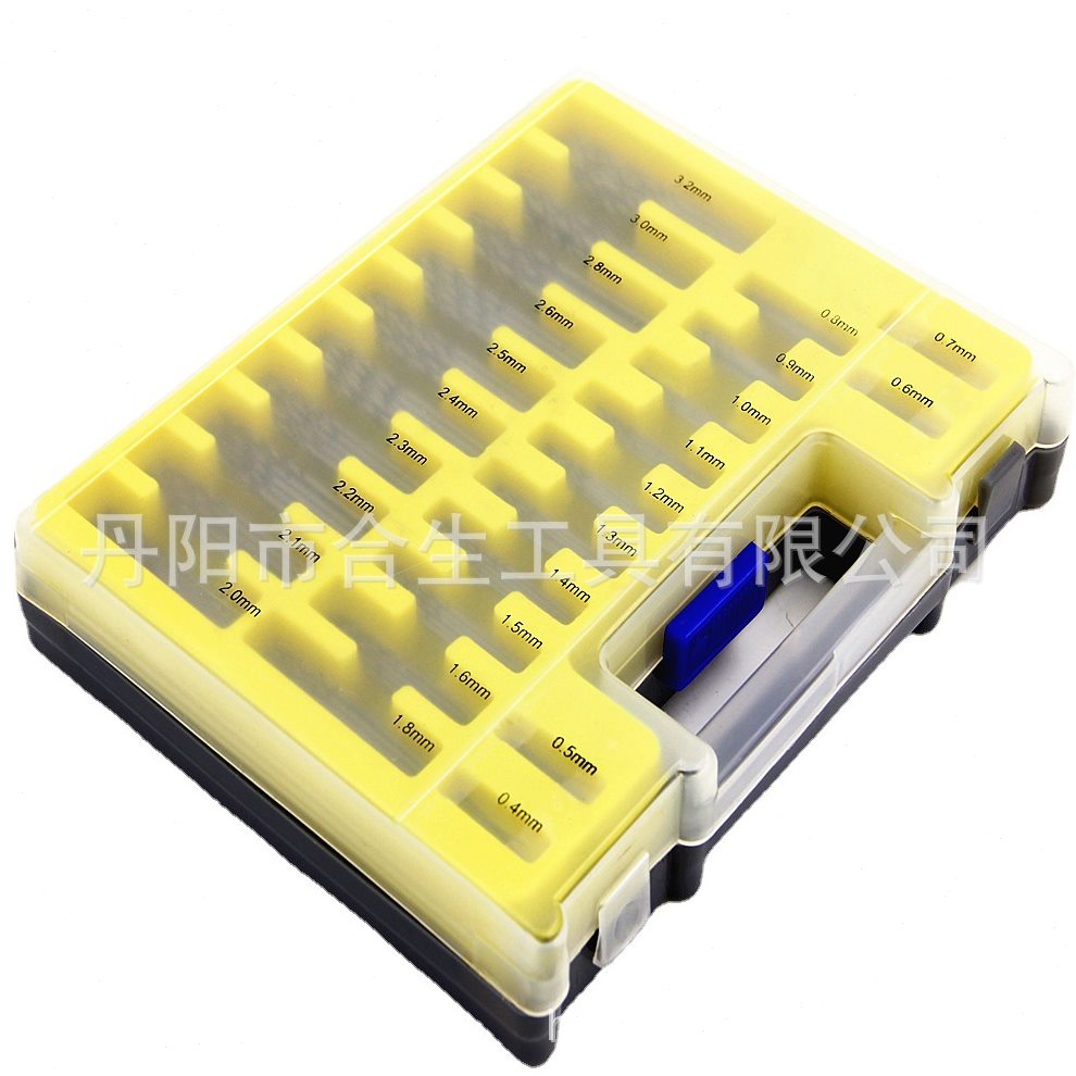 150PC迷你麻花钻塑盒装 0.4-3.2mm小钻头箱 微型开孔器套装