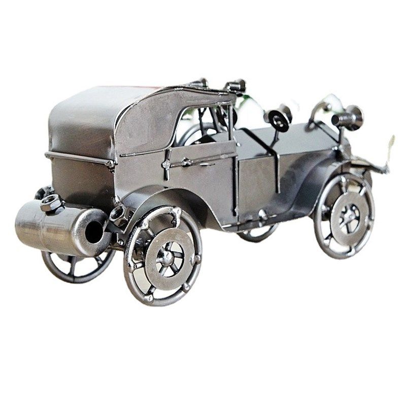 老爷车模型仿古电镀汽车模型金属工艺品拍摄P道具Q87二色混发