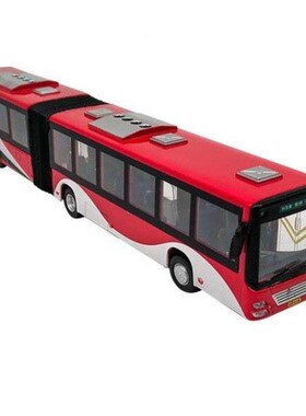北京1路公合金车模1/668v11844两节加长公交车巴玩小具汽车男孩