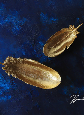 欧式创意金色树脂托盘收纳果盘拍摄道H具家居客厅餐厅装饰品摆件