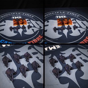 全顺五代改装斜纹红蓝粉I碳纤维电机盖装饰盖