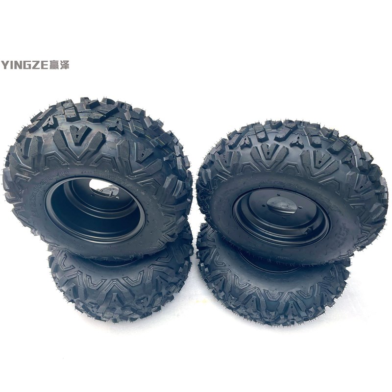 四轮沙滩车卡丁车摩托车23X7-10  22X10-10寸AT字6层轮胎真空轮毂