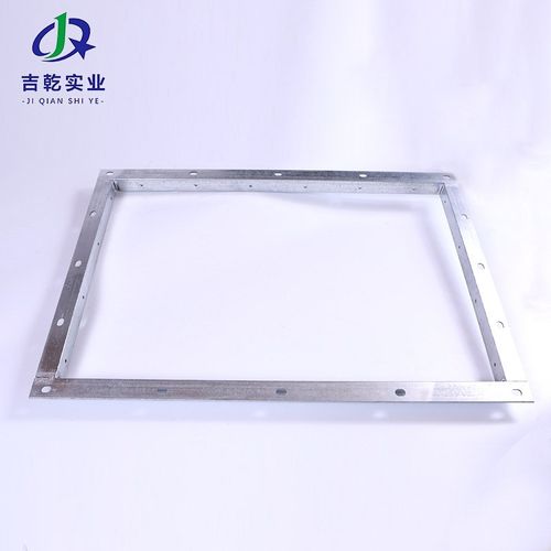 镀锌角铁法兰方形共板风t管矩形角钢法兰加工圆形通风管道扁铁法