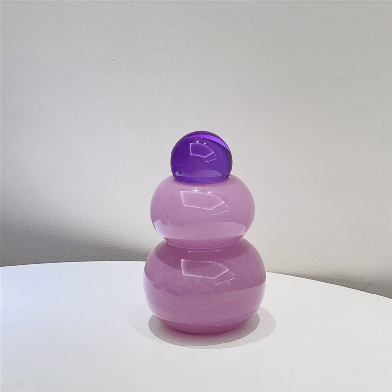 复古insc风小葫芦花瓶外贸出口手工玻璃花器中古风装饰摆件水晶球