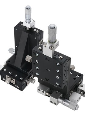 XYZ轴垂直f升降台三轴手动平台精密位移微调滑台移动台LDV60/40/9