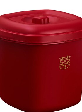 红色米桶2c0斤家用防潮防虫密封桶结婚乔迁入宅面粉桶米箱30斤米