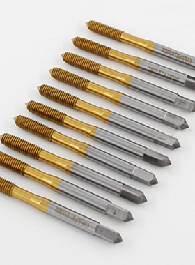 国产挤牙挤压丝锥黄色镀钛机用丝攻M2/M2.5/M3/M3.5/M4/M5/ZM6/M8