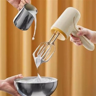 小熊打蛋器DDQ-D01J1电动家用无线充电手持式打发奶油鸡蛋搅拌机