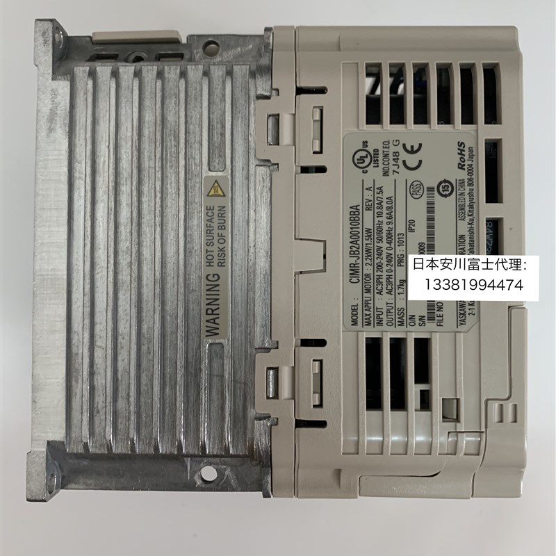 全新安川变频器J1000系列CIMR-JB2A0010BBA/BAA 1.5KW 三相220V
