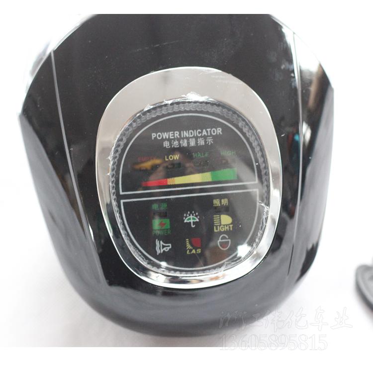 60v大哈雷电动车仪表电量表电门锁喇叭前大灯超亮一体仪表盘钥匙