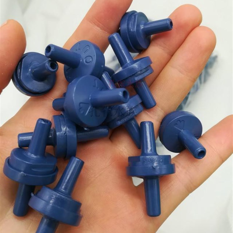 L型气管接头止流阀加氧泵用2通沙头三通防死弯两通 氧气管连接