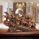 八骏雄风招财旺宅风水摆件开业乔迁办公室玄关家居客厅酒柜房礼品