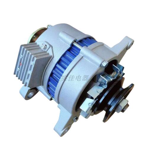 全新农用车三轮车四轮车拖拉机12V14V永磁直流充电带灯发电机包邮