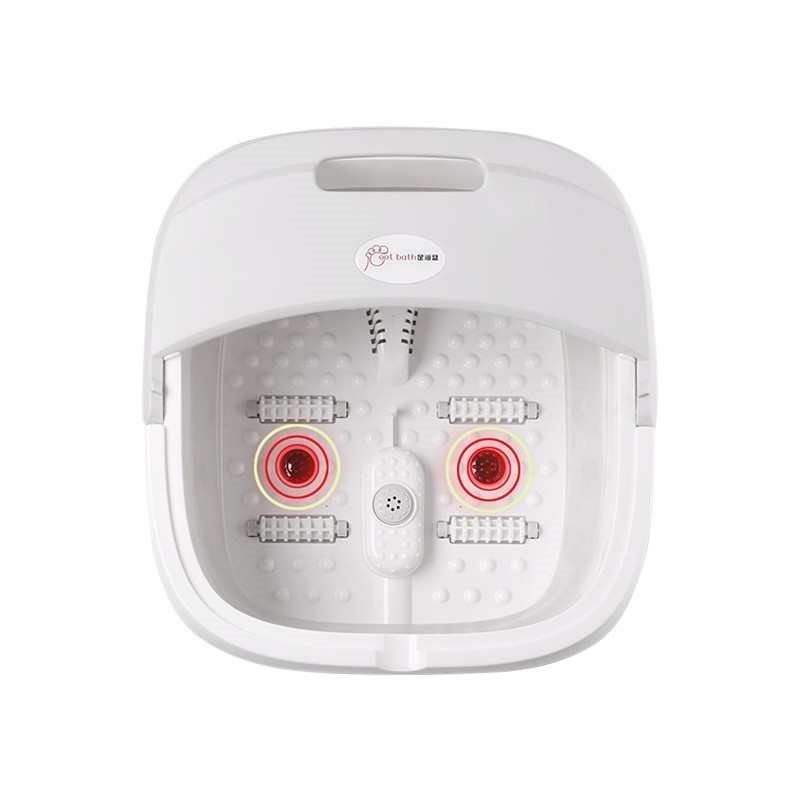 110v美规英规折叠足浴盆家用加热泡脚桶智能恒温W按摩小腿洗脚