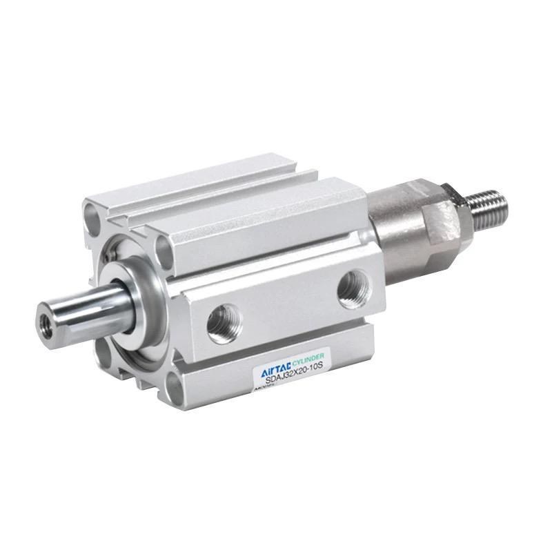 亚德客可调行程薄型气缸SDAJ/20X25/32X40/40/50/63/80VX100/S-B