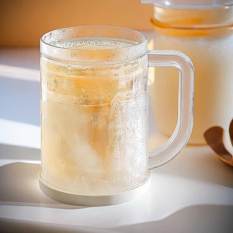 冰镇杯双层冰镇杯l快速制冷夹层冰杯大容量水杯创意啤酒杯jx3