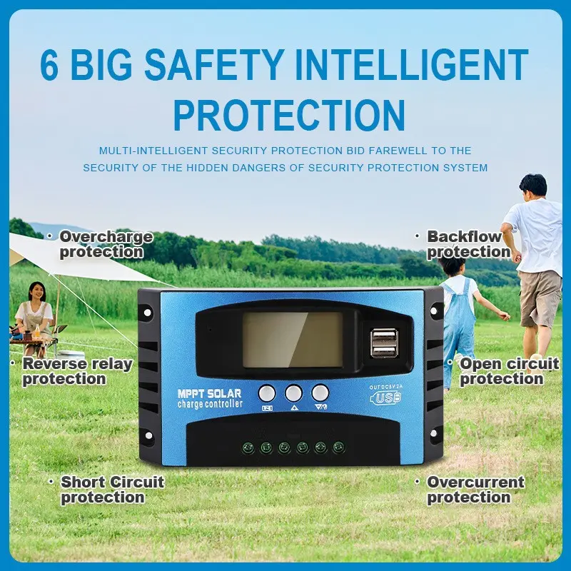 太阳能板控制器MPPT12V24v充电双