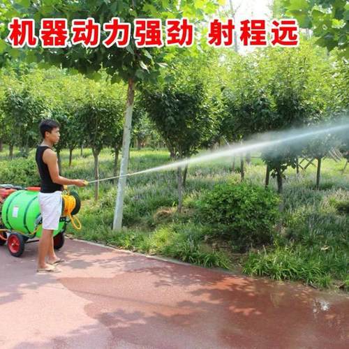00推车式汽油动力喷雾机菜园灭虫喷药机园林绿化手推打药机