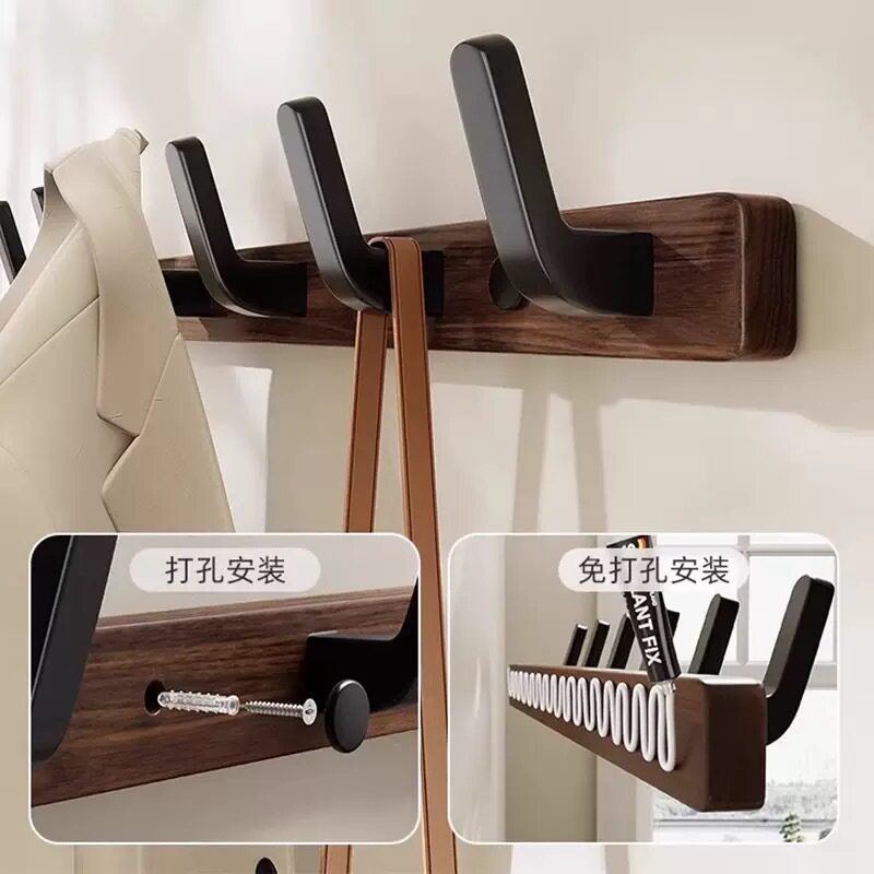 实木挂钩试衣间免打孔入