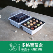 播种育苗盒带盖多肉叶插育苗盆小号穴盘育苗盘播种器植物育苗箱