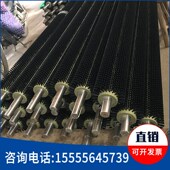 工业毛刷辊长带轴滚筒刷尼龙丝除尘玻璃果蔬清洗圆形旋转软硬毛辊