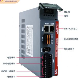 伺服电机套装 LC10E伺服驱动器 EtherCAT总线伺服现货供应50W