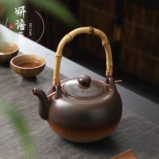 围炉煮茶炭火炉煮茶壶罐罐茶室内家用全套陶壶明火碳火烤茶烧水壶