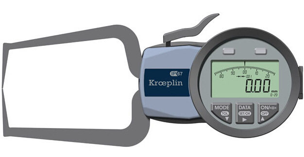 保证德国kroeplin数显外径卡规C220S