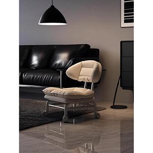 万向轮小凳子家用矮凳客厅高颜值懒人滑轮移动带轮子的靠背小椅子