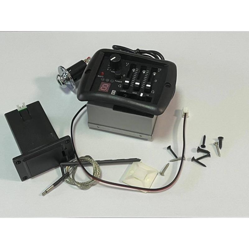 吉他民谣吉他拾音器四段木吉他拾音器EQ均衡器带调音功能带尾钉盖