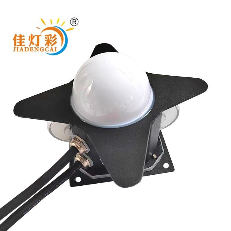 户外亮化DMX512外控十字星光灯四透光壁灯十字星光灯点光源