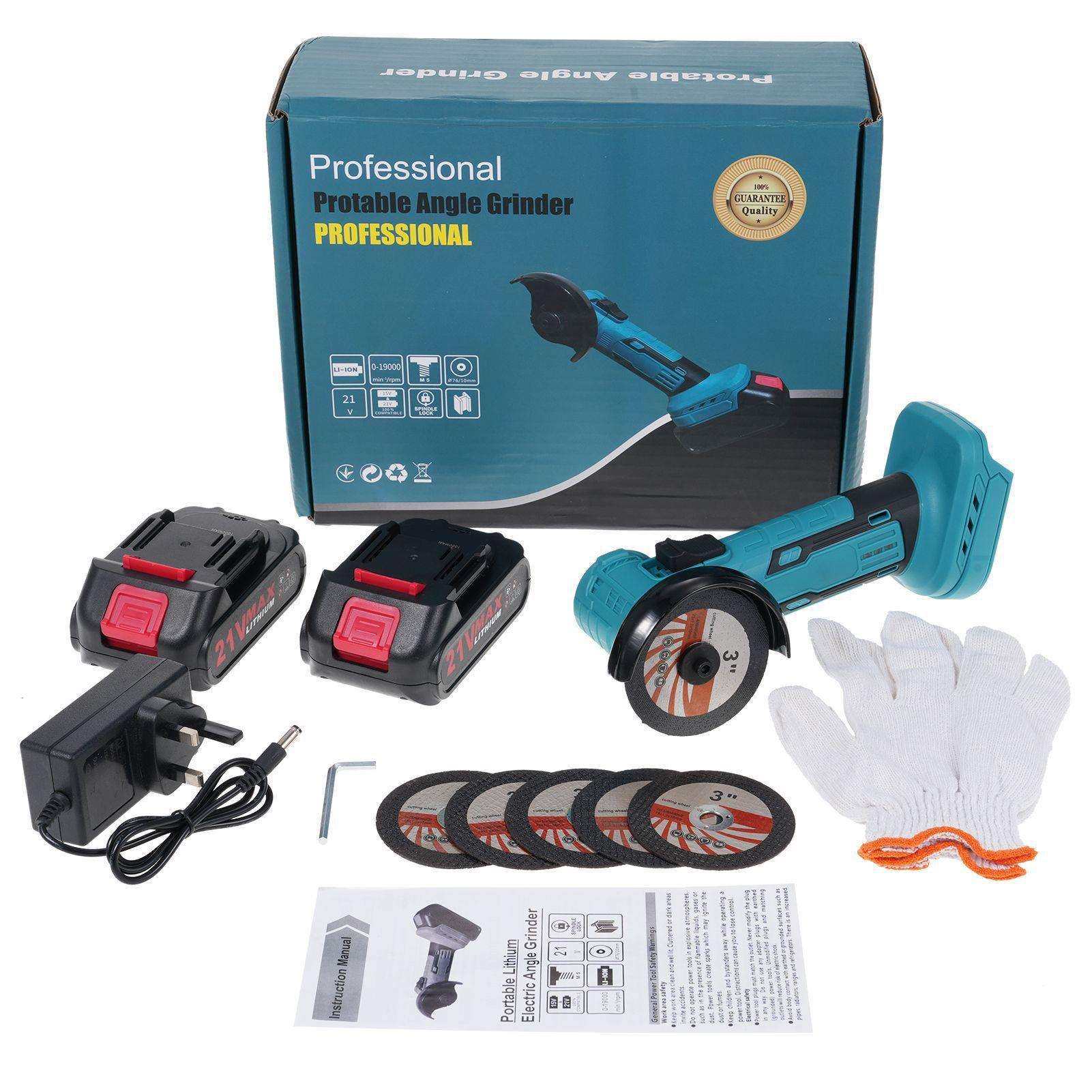 21V无刷家用迷你小角磨充电式切割角磨机磨光机