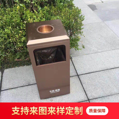 厂家制作高档别墅小区环卫垃圾桶酒店园林绿化产地标识仿古垃圾桶