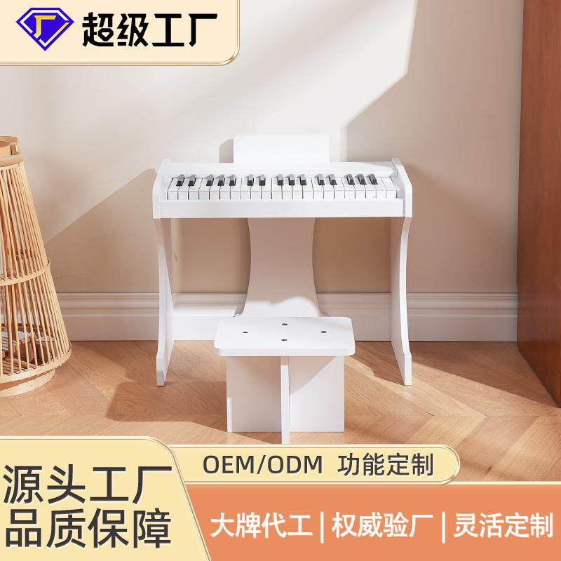 37键立式小木琴儿童钢琴玩具宝宝早教电子琴木质电钢琴儿童电子琴