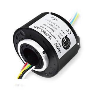 导电滑环24612路电线旋转接头10A滑电环连接器工业级过孔滑环