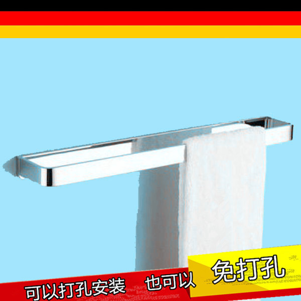出口德国卫生间毛巾杆毛巾单杆厕所浴巾架毛巾挂浴室全铜五金挂件